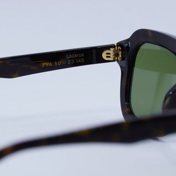 🕶️ New RetroSuperFuture Lazarus FYA Sunglasses - Havana Frame, Green Lenses - Picture 6 of 10
